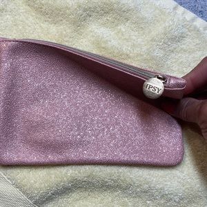 Lovely Pink /Gold glow Make-up Bag. IPSY Brand